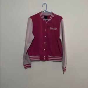 Barbie Pink and Cream Letterman Jacket